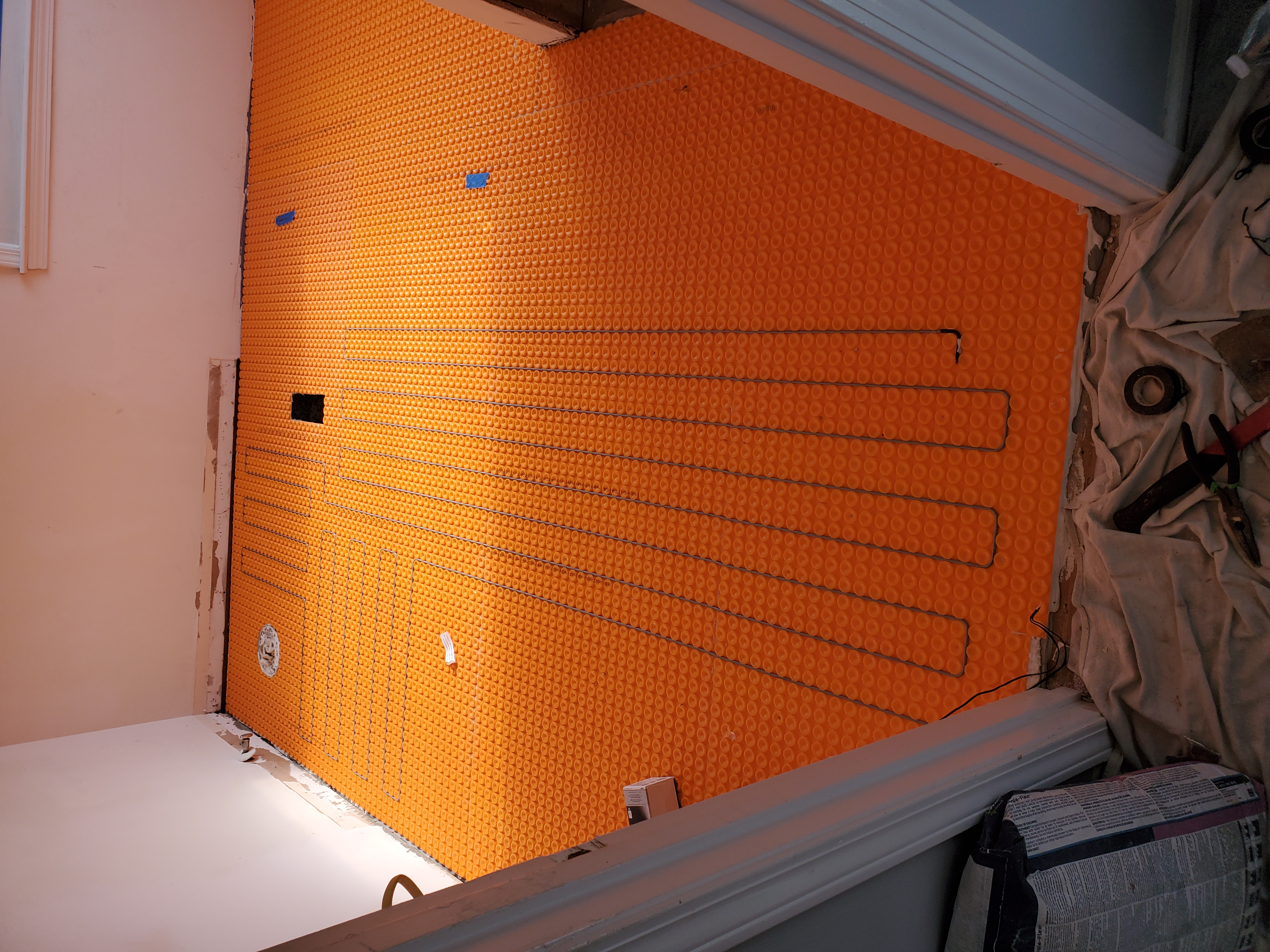 Heated Bathroom Flooring Installation