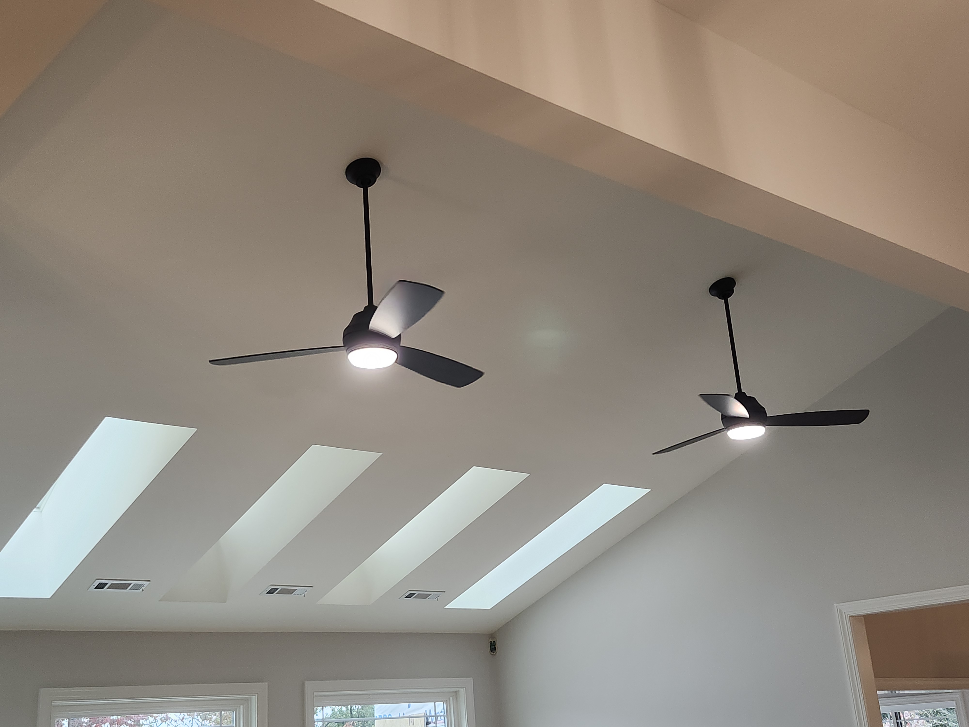 High Ceiling Modern Fans Installation